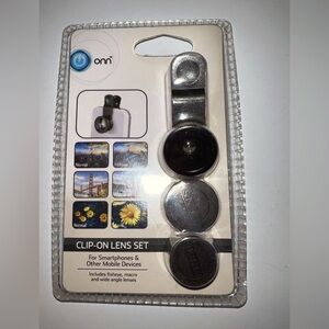 Onn Smartphone/Tablet Clip-On 8X Telephoto Lens wide angle macro & fisheye lens